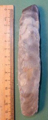 Polished THICK-BUTTED Chisels DANISH NEOLITHIC Flint Tools -Banded falster flint