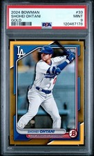 2024 Bowman - Shohei Ohtani #33 Gold Border /50 PSA 9