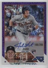 2023 Topps Chrome Rookie Purple Speckle Refractor 106/299 Josh Lester Auto 0c2