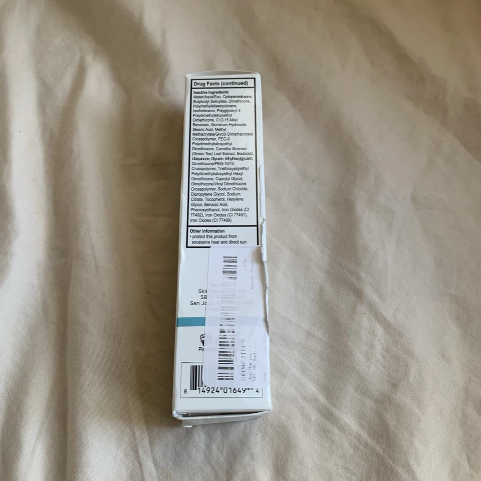 Protector solar físico Jan Marini FPS 45, medio a profundo, 2 fl oz, caducidad 6/26 Foto 4 de 4