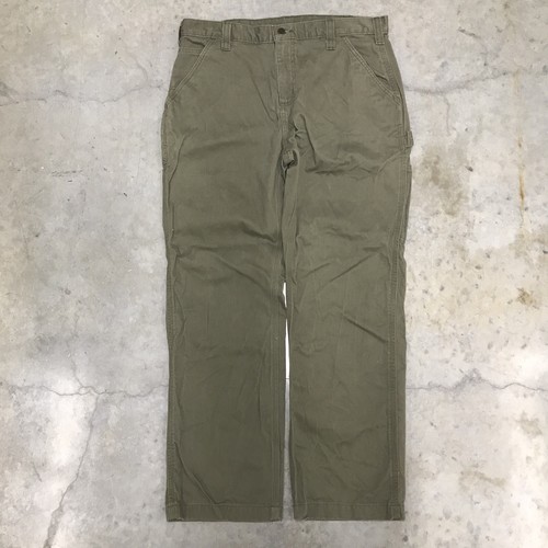Carhartt B324 ARG Fit 34x30 Carpenter Relaxed Pants Green Workwear