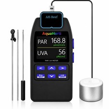 AH-Reef PAR Meter,Test PPFD,UVA w/m ,Waterproof Sensor,Show R,G,B in Aquariu...