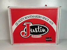 Empty Justin Cowboy Boots Box Only USA Made