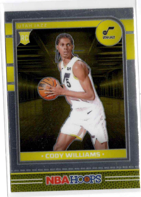 Cody Williams 2024-25 Panini NBA Hoops Premium Rookie #240 Utah Jazz RC