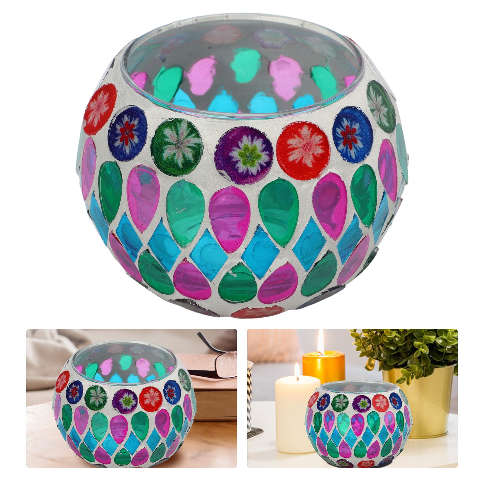 Exquisite Mosaic Tea Light Holder For Romantic Ambience Recommended