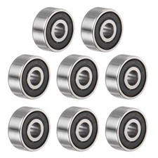 8pcs 623-2RS Deep Groove Ball Bearings, Chrome Steel Z2 Bearing 3 x 10 x 4mm