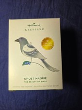2026 Hallmark  The Beauty of Birds GHOST MAGPIE LIMITED EDITION Ornament