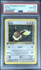 2000 POKEMON ROCKET 1ST EDITION #55 EEVEE PSA 10