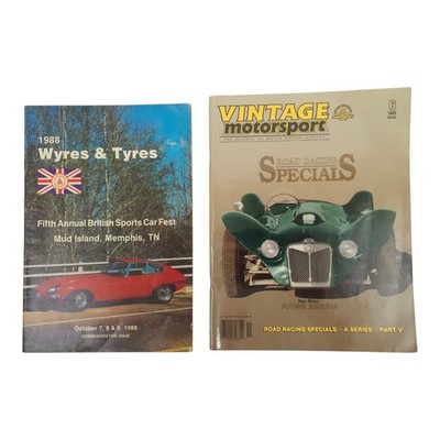 Wyres & Tyres 1988 Vintage Motorsport 1992 Lot British Sports Cars Road Racing