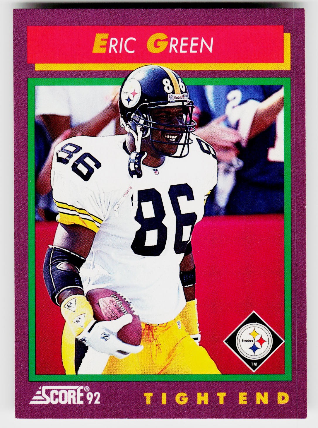 Eric Green, 1992 Score, #220, Pittsburgh Steelers,