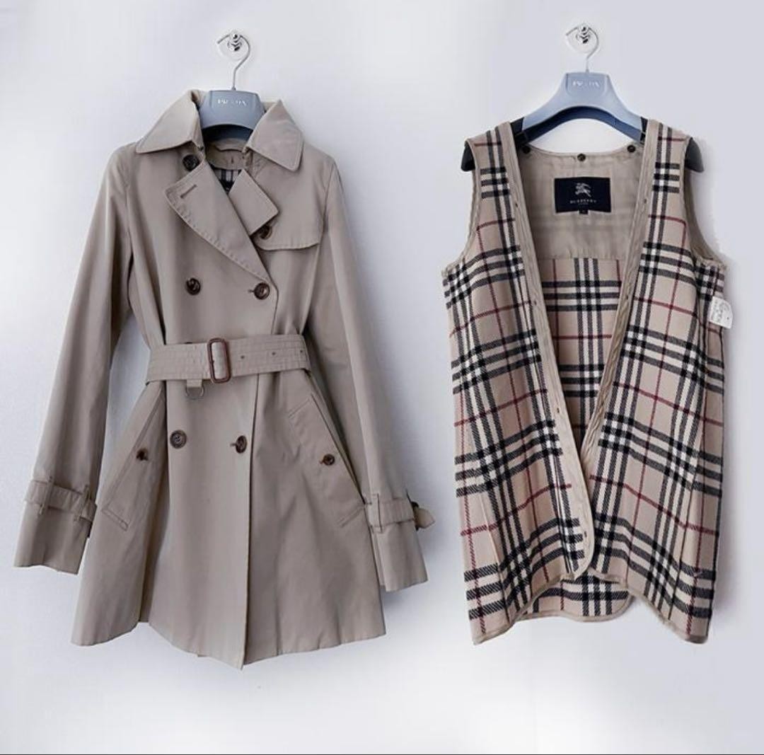Burberry Trench Coat with Warm Wool Lining for Cold Weather