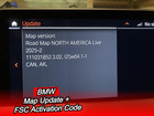 Original BMW North America LIVE 2025-2 FSC CODE + North America LIVE 2025-2 Map