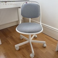 IKEA ÖRFJÄLL Children's desk chair, white/Vissle light green