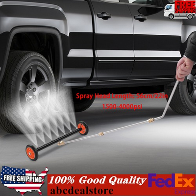 #ad 22quot; Pressure Power Washer Surface Cleaner Undercarriage Water Broom 4000PSI $36.26