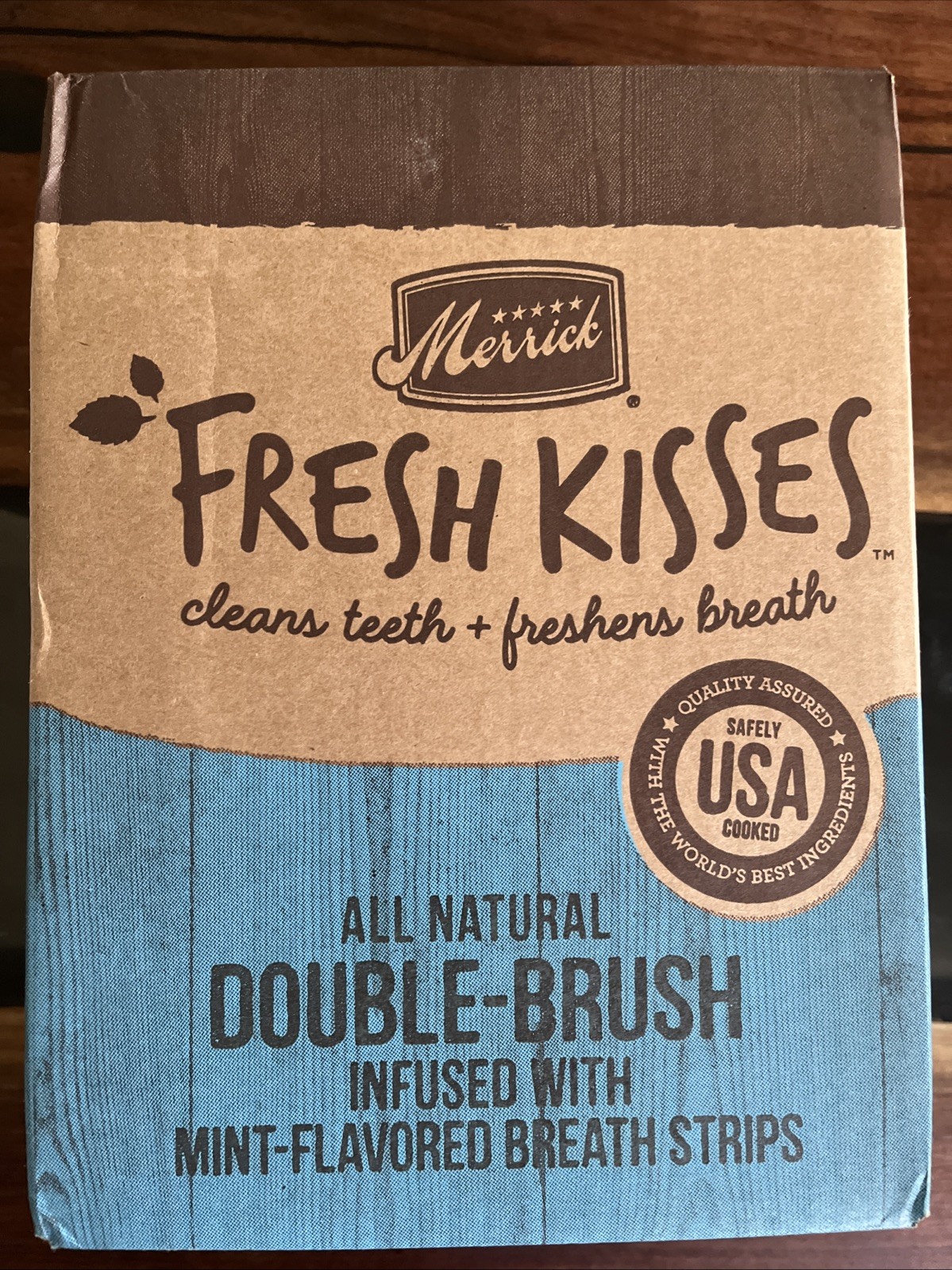 Merrick Fresh Kisses Mint Dog Dental Chews Large Breeds Grai