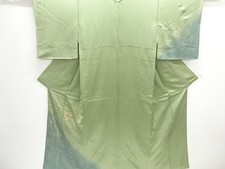 7718364: JAPANESE KIMONO / HOMONGI / SILK / EMBROIDERY / AUTUMN PLANTS