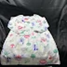 Carters GIRLS long sleeve white princess design night gown