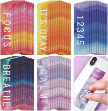 50 Pcs Anxiety Sensory Stickers, Calm Textured Strips for Anxiety Relief, Breath