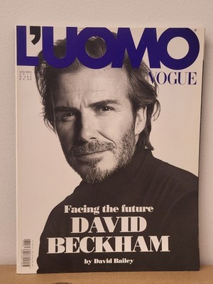 L'Uomo Vogue (Italy) David Beckham Cover July-Aug 2017 Italian Unopened Fashion
