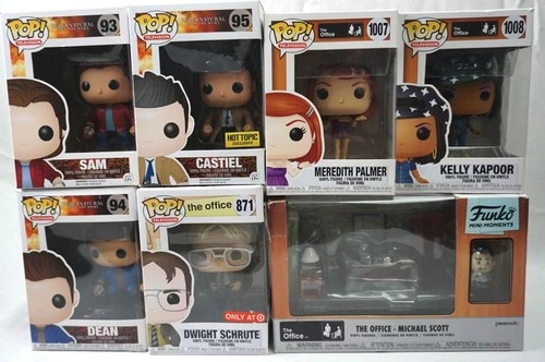 Funko Pop! Vinyl Figures Lot: Supernatural  & The Office