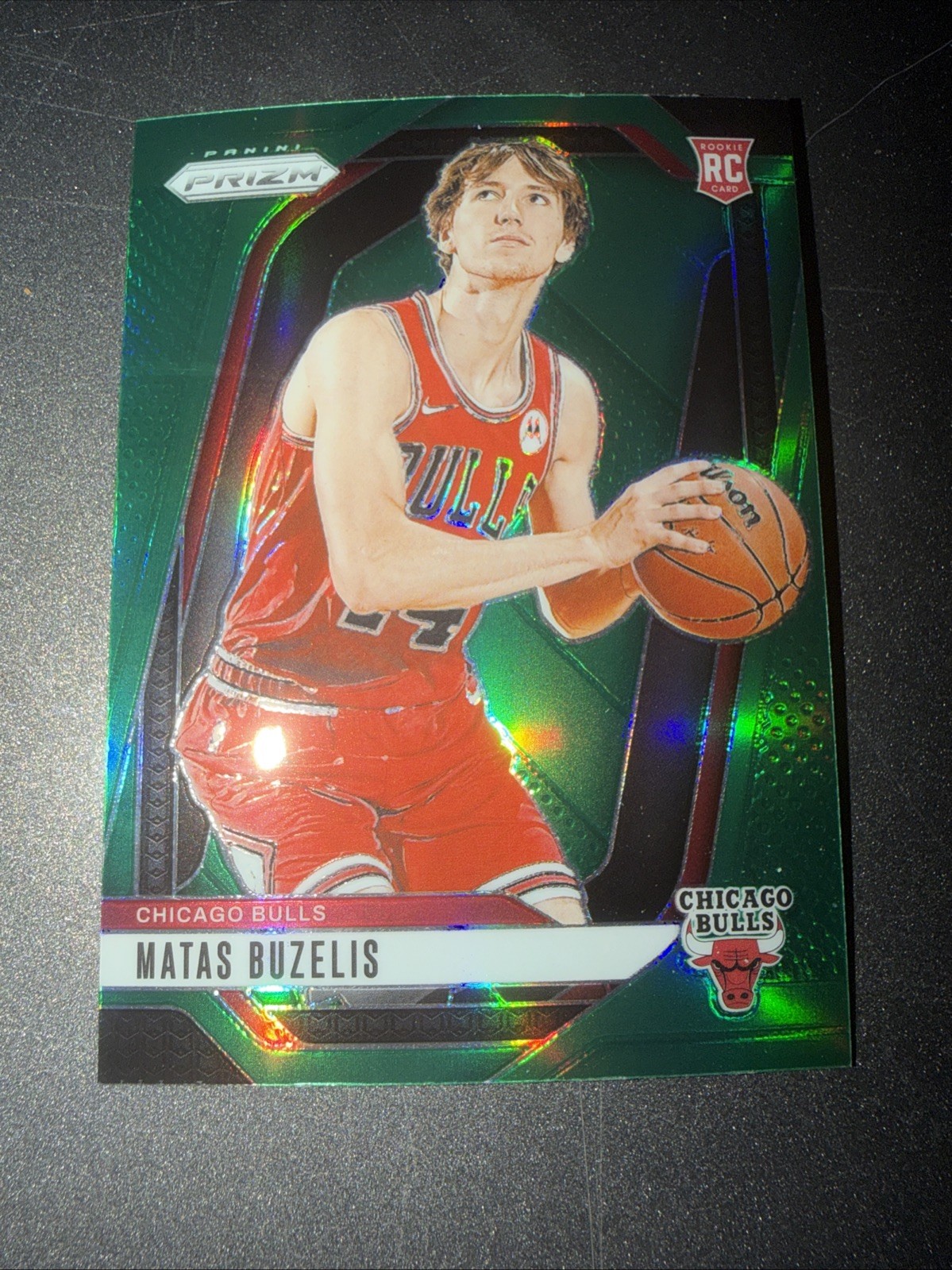 2024-25 Panini Prizm - Matas Buzelis #252 Green Ice Prizm (RC)