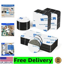 Double Sided Adhesive Pads,2 Sided Sticky Foam Tape, 50pcs Heavy Duty Round S...
