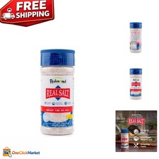 Unrefined Real Sea Salt - 10oz Gluten-Free Shaker with Trace Minerals for Health