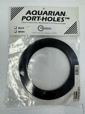 AQUARIAN PORT-HOLEStm Adhesive-backed hole cutting template