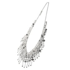  Ceinture foulard de hanche pour danse orientale - Ceinture chaîne à franges