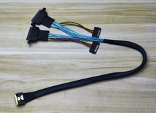 SlimSAS SFF-8654 8i to 2 NVMe U2 SFF-8639 hard drive data cable 40cm