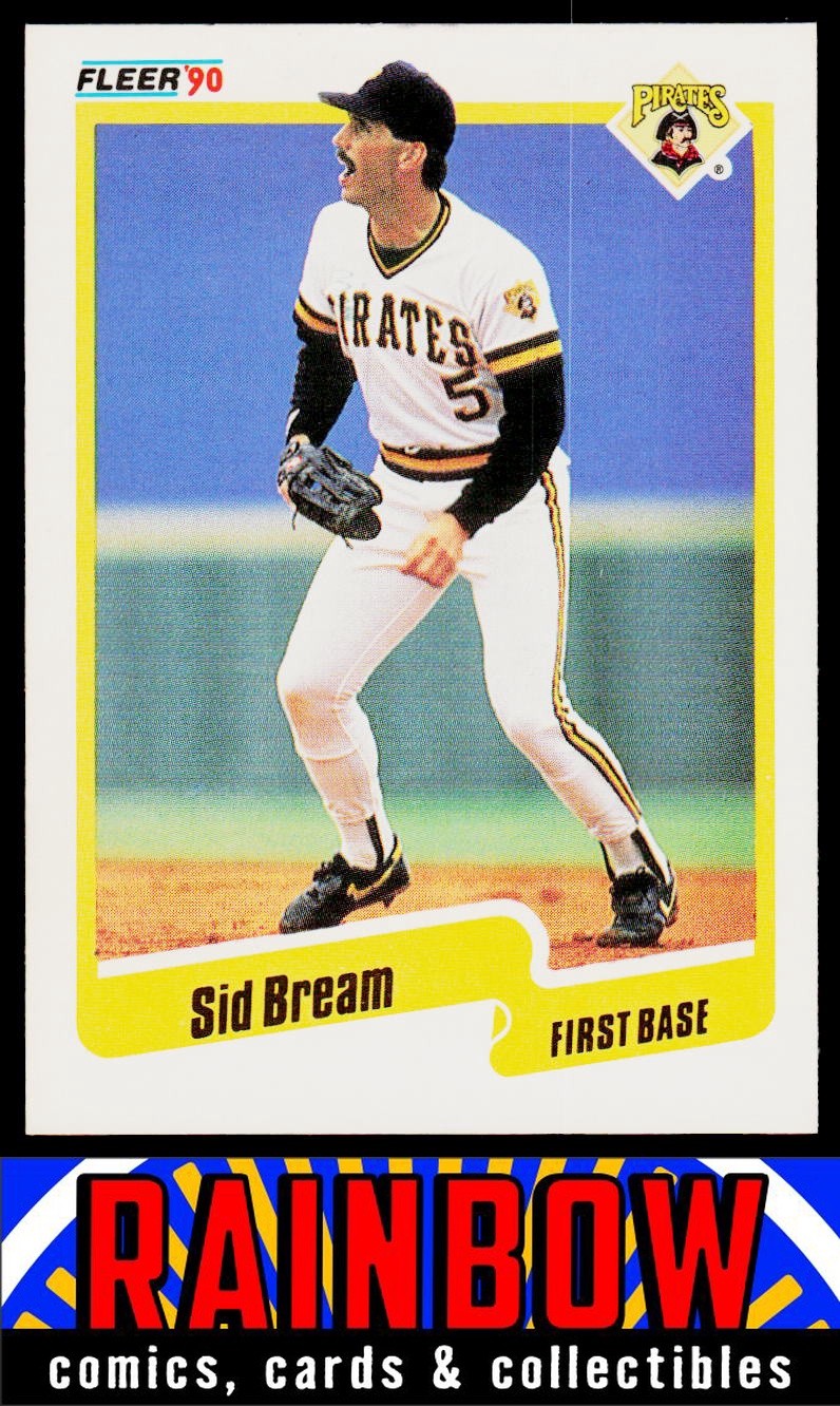 1990 Fleer #463b Sid Bream Pittsburgh Pirates