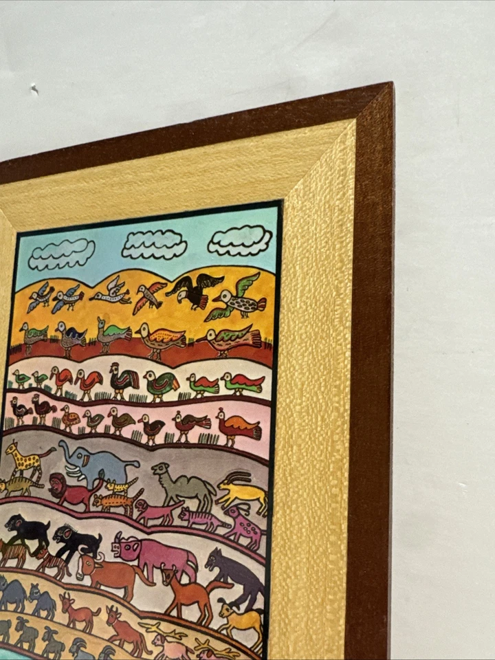 Estampa de arte pequena Shalom Of Safed The Creation Of Living Things Livro do Gênesis - Imagem 3 de 4