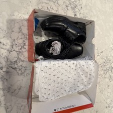 Deer Stags Boys Black Oxford Shoes Kids Size 13.5 Classic Style NEW
