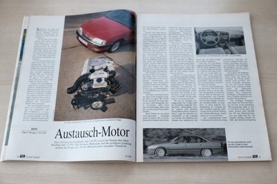 Auto Motor und Sport 25/1990 Opel Omega A 2.6i CD mit 150PS im TEST auf 3 Seiten