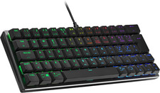 Cooler Master SK620 Wired Gaming Keyboard - Compact 60% Layout, Flat Mechanical 