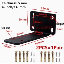 6x Floating Shelf Brackets 15/20/25CM Heavy Duty Metal for Support Wall Hanging