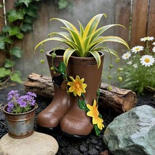 Pot de fleurs en forme de bottes pluie, jardinière en forme botte pour