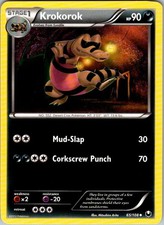 Krokorok 65/108 Uncommon Dark Explorers Pokemon Moderately Played