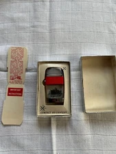 Vintage Scripto Vu-Lighter Slim Lighter With Box. NEAR MINT UNUSED. RARE