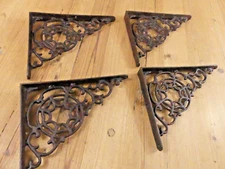 4 Shelf Brackets Spider Shelf Decor Spider Web Shelving Corbels Rustic Braces