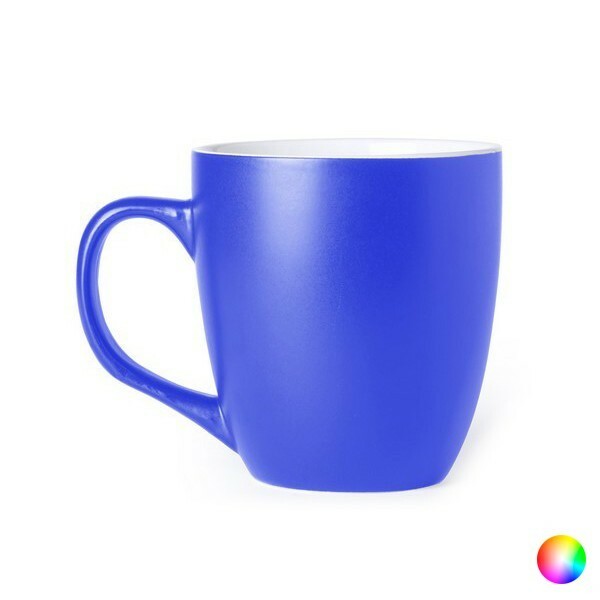 Mug en céramique bicolore vert de 440 ml avec isolation thermique naturelle