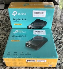  2 TP-Link TL-POE150S Gigabit POE Injector - NEW unopened 2 Injectors 
