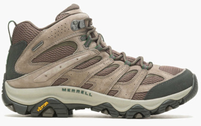 Merrell Men's Moab 3 Mid Waterproof Hiking Boot Boulder Wide Width (Select Size)