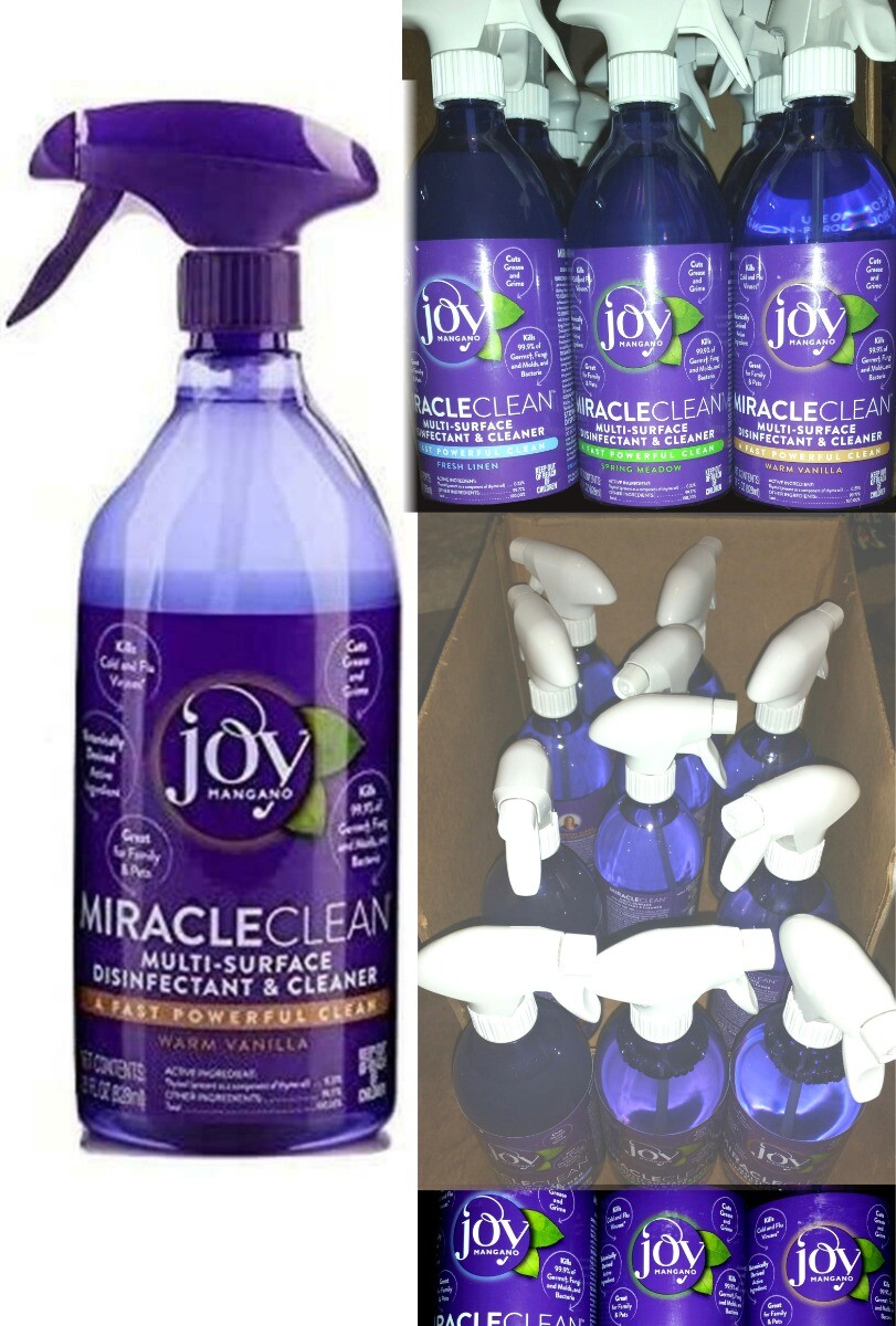 1 Bottle Joy Mangano Miracle Clean MIRACLECLEAN Spray Cleaner