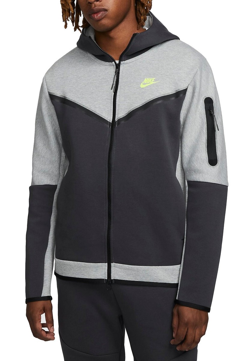 Nike Tech Fleece Full Zip Hoodie Jacket DV0537 063 Grey Anthracite