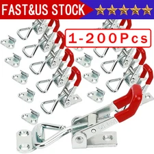 Heavy Duty Steel Toggle Latch Catches Adjustable Lock Clamp For Boxes Case New
