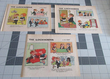 Lot of 3 The Lockhorns by Bill Hoest Clipped Strips from Sunday comics 1982
