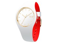 Ice-watch 7229 Womens Ladies Lou Lou Small White And Red Silicon Strap Watch Ice-watch 7229 Womens Ladies Lou Lou Small White And Red Silicon Strap Watch