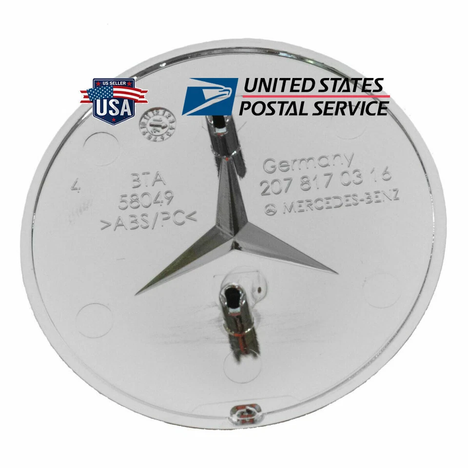 Ornamento de capô MERCEDES BENZ para 300SL 380SEC 450SLC 560SL ML350 ML430 SL500 - Imagem 3 de 4