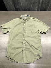 Tommy Bahama Boys Size S Short Sleeve Button Up Army Green Shirt